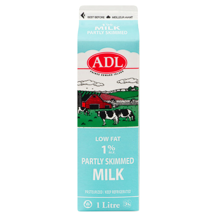 Lait partiellement écrémé ADL, 1 % M. G. - 1 L