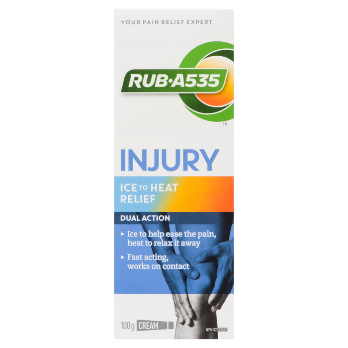 Rub A535 Injury Cream Ice to Heat Relief, 100-g