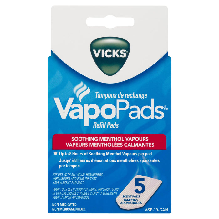 Vicks VapoPads Scent Refill Pads, 5-Pack