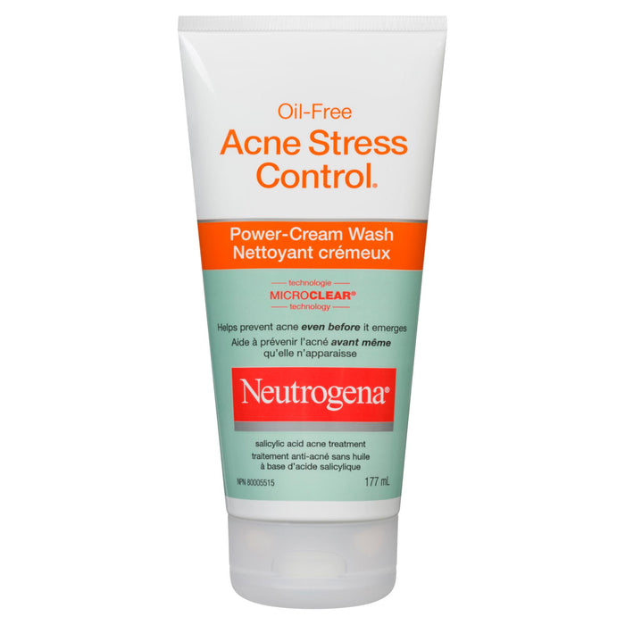 Neutrogena Acne Stress Control Nettoyant Crémeux, 177 ml