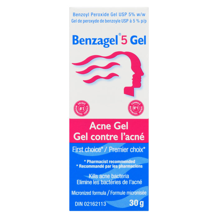 Benzagel 5 Gel Acne Gel, 30-g