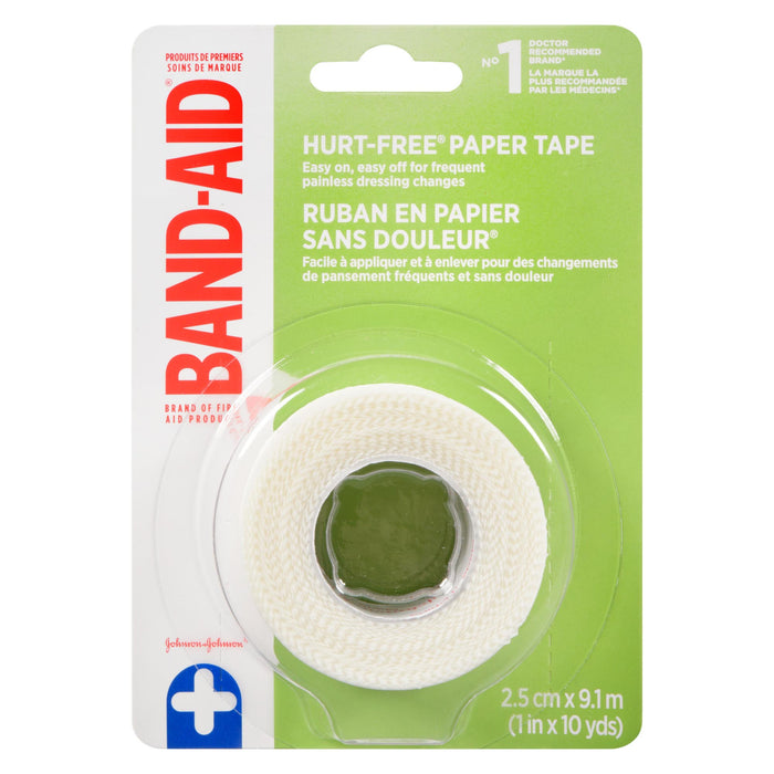 Band-Aid Hurt-Free Paper Tape, 2.5cm x 9.1m