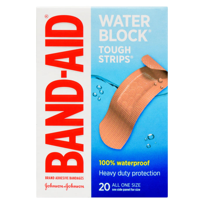 Band-Aid Tough Strips Waterproof Bandages - 20pk.