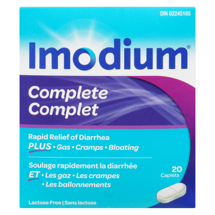 Imodium Complete Caplets, 20-Pack
