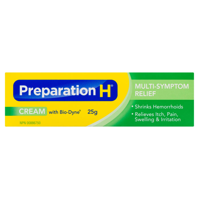 Crème soulageant plusieurs symptômes Preparation H, 25 g
