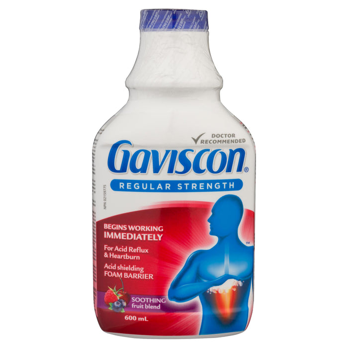 Gaviscon Mélange de Fruits Apaisant Ordinaire, 600 ml