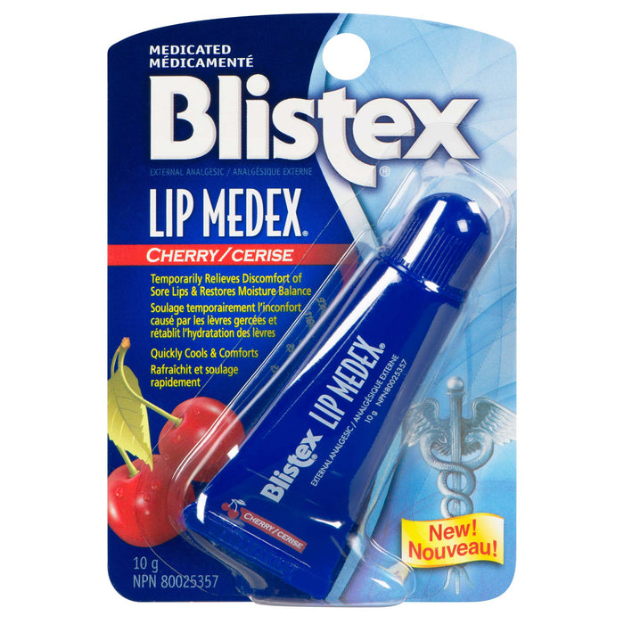 Blistex Lip Medex External Analgesic Cherry Medicated, 10 g