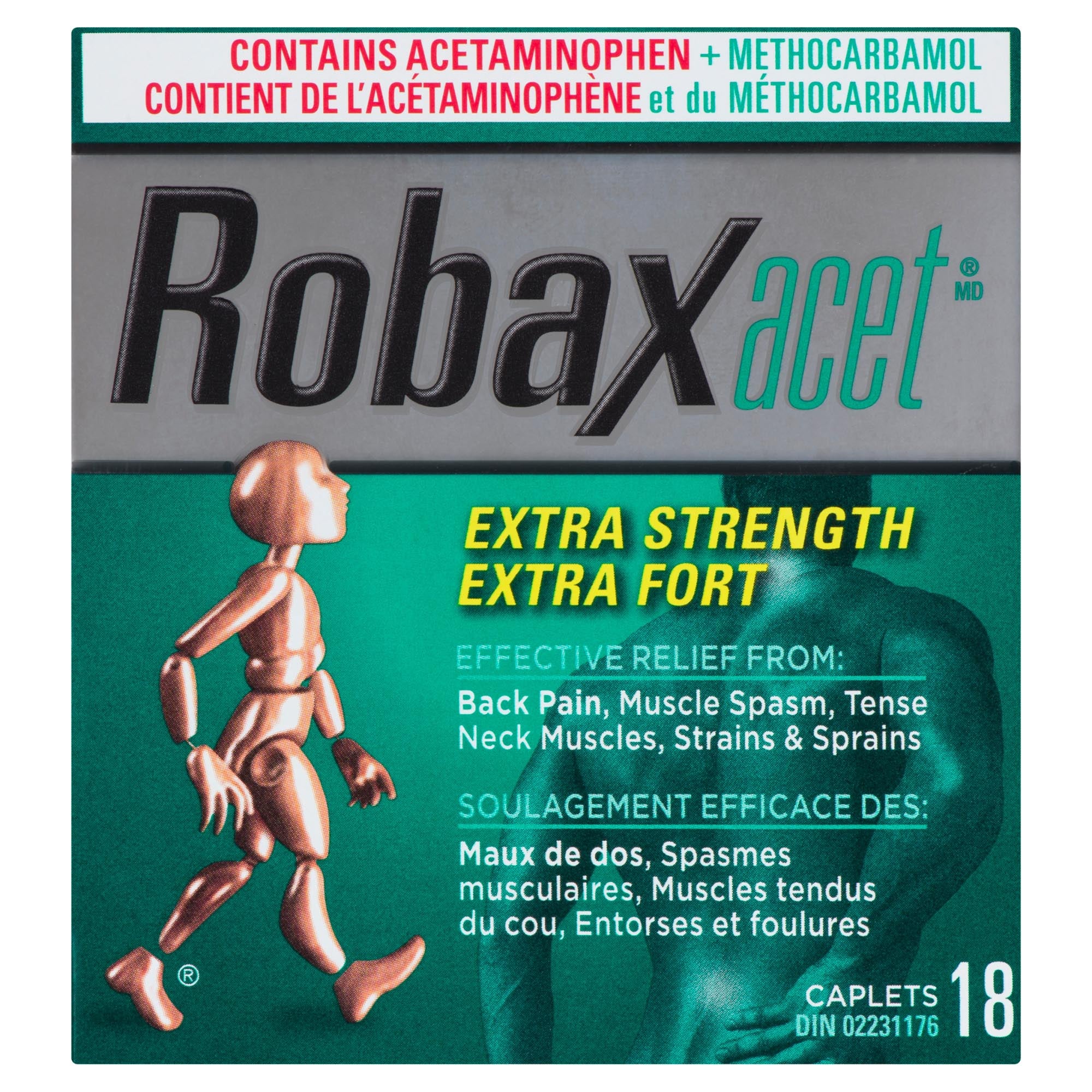 Robaxacet Extra Fort Caplets, Emballage de 18 – Giant Tiger