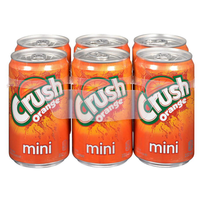 Crush Mini Orange, 6-Pack, 222-ml