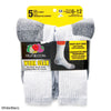 Fruit of the Loom Men's Work Gear Crew Socks 5pk. - 6-12
