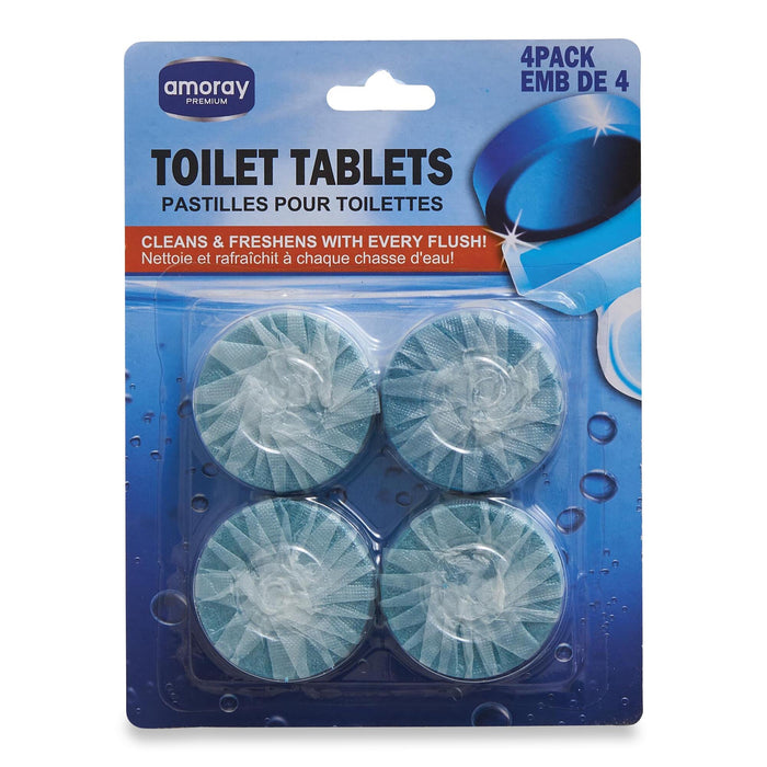 Comprimés nettoyants bleus pour cuvette Amoray