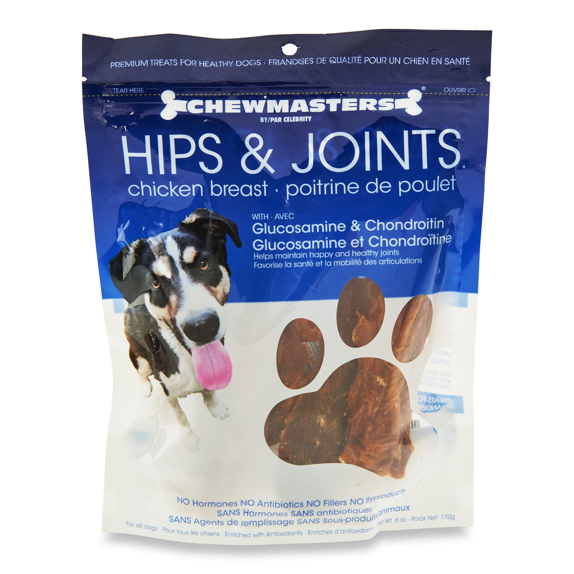 Chewmasters Hips and Joints Chicken Dog Treats, 350g Giant Tiger