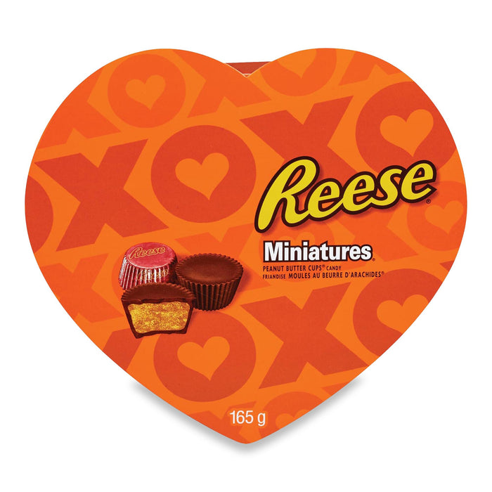 Chocolats miniatures Reese dans une boîte en forme de coeur - 165 g