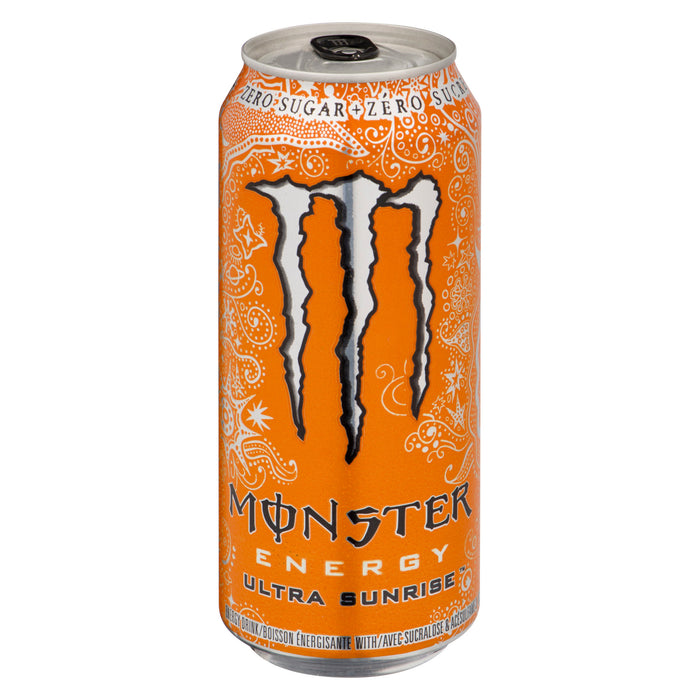 Boisson énergisante sans sucre Monster Ultra Sunrise, 473 ml