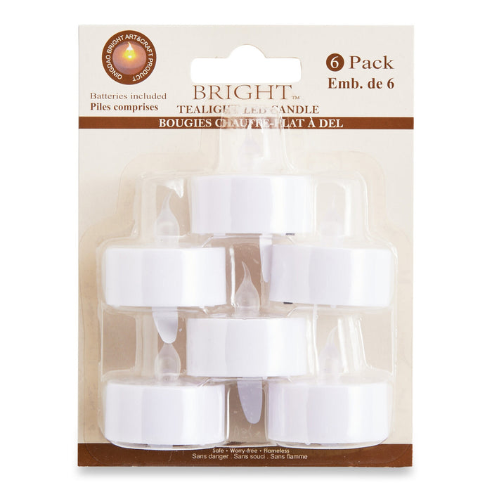 Bougies chauffe-plat au DEL  6 pièces