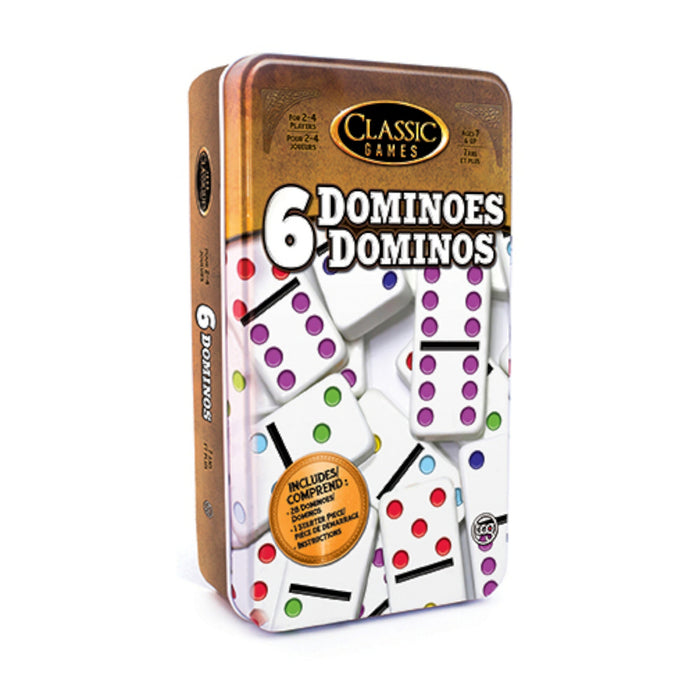 Classic Games 6 Dominoes Game