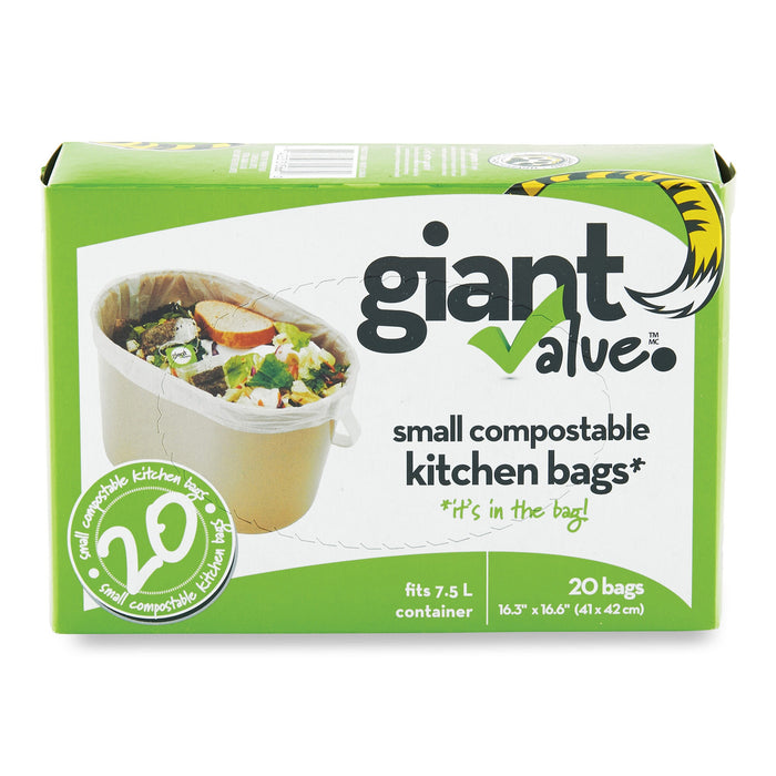 Sacs-poubelle compostables Giant Value
