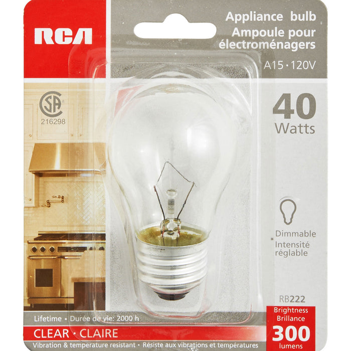 Ampoule pour électroménagers RCA