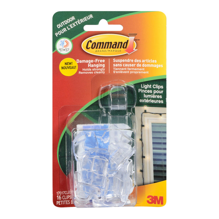 Pinces pour lumières extérieures Command, emb. de 16