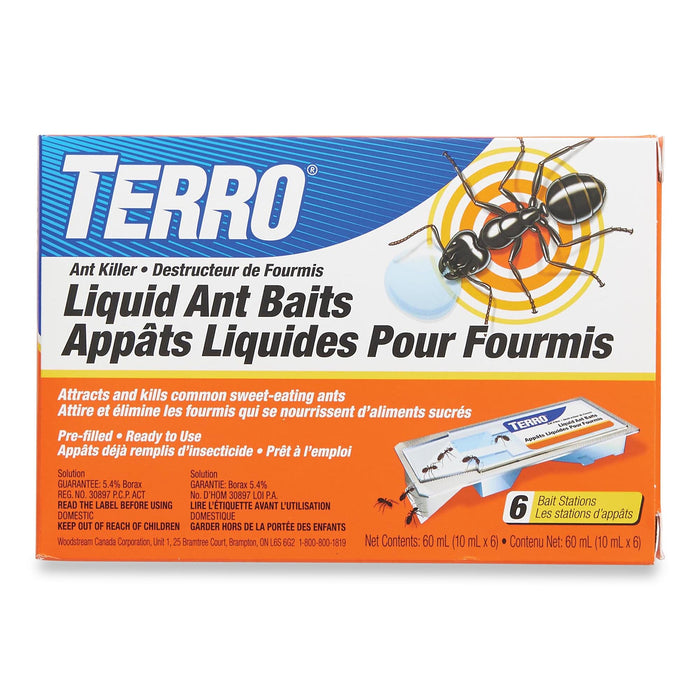 Appâts liquides pour fourmis Terro 60ml - emb. de 6