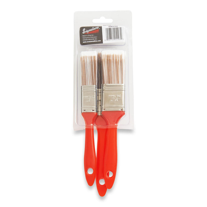Signature Straight Edge Brush Set, Red, 3 Pieces