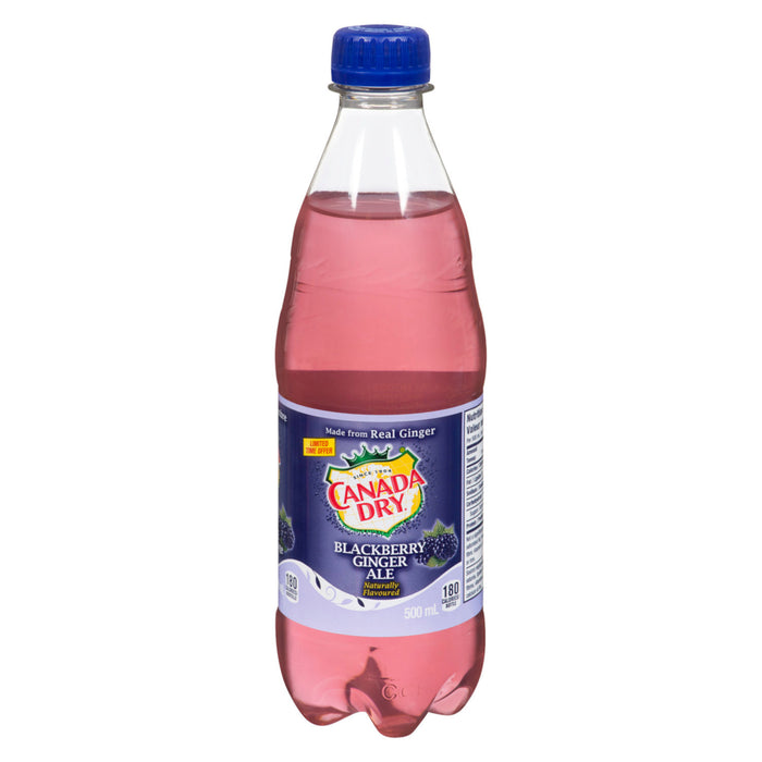 Canada Dry Blackberry Ginger Ale, 500-ml