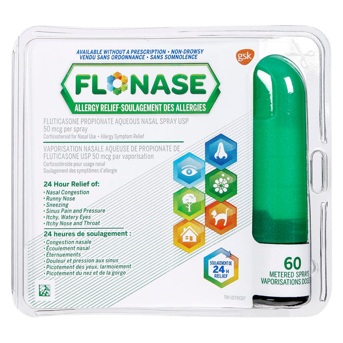 Flonase Soulagement des Allergies 60 Vaporisations Dosées