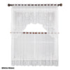 Ensemble de rideaux de cuisine en dentelle HomeStyles - 3 pièces