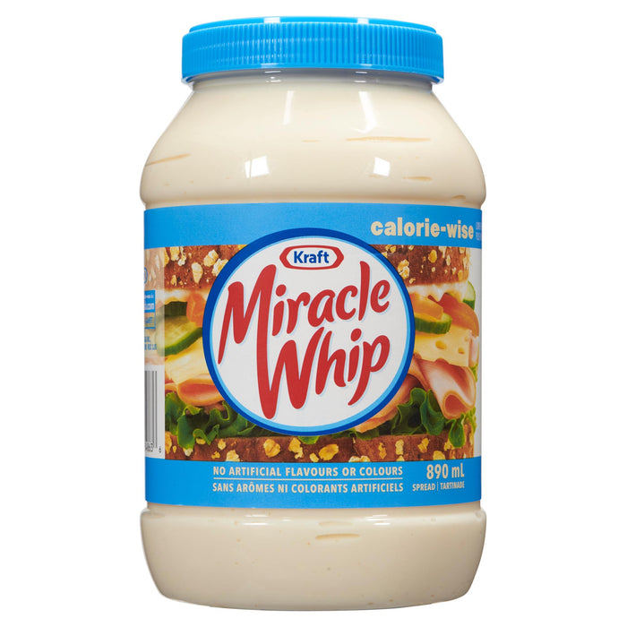 Kraft Miracle Whip Spread Calorie-Wise, 890 ml