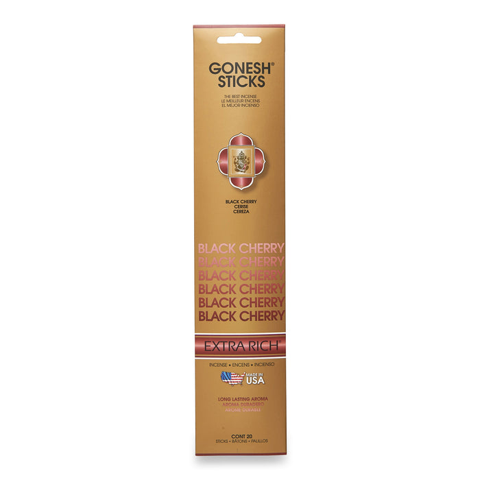 Gonesh Black Cherry Incense Sticks, 20-Pack
