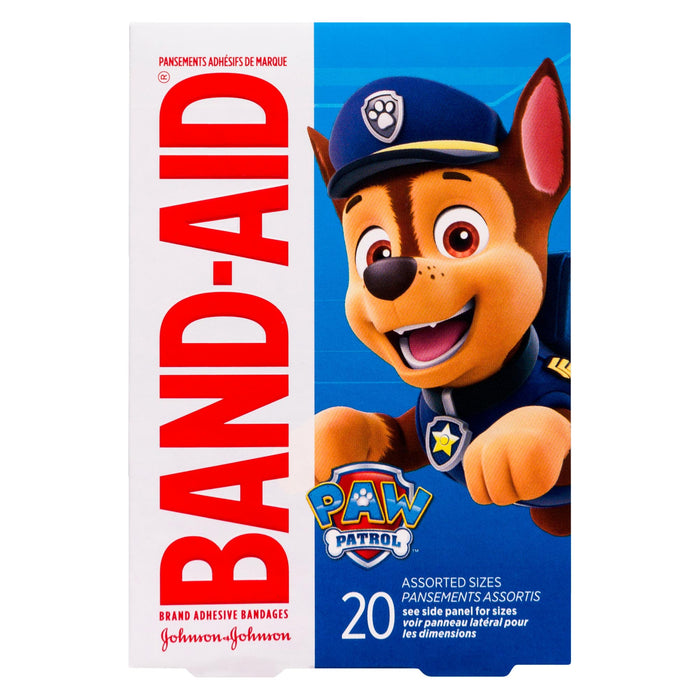 Band-Aid Pansements Adhésifs de Marque Paw Patrol, Emballage de 20