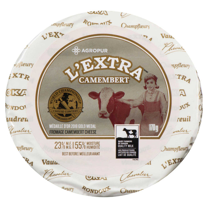 Agropur L'Extra Camembert Cheese 23% M.F., 170-g