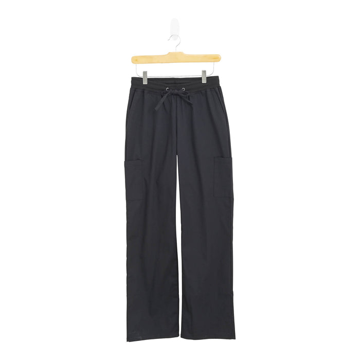 Options Women's Plus Scrub Pants with Side Cargo Pockets, Black