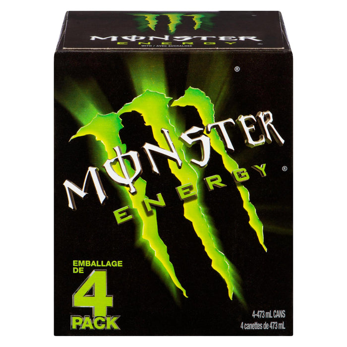 Monster Energy Drink, 4-Pack, 473-ml
