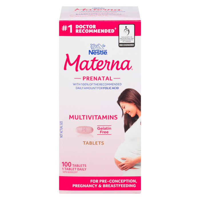 Materna Prenatal Multivitamins, 100 Tablets