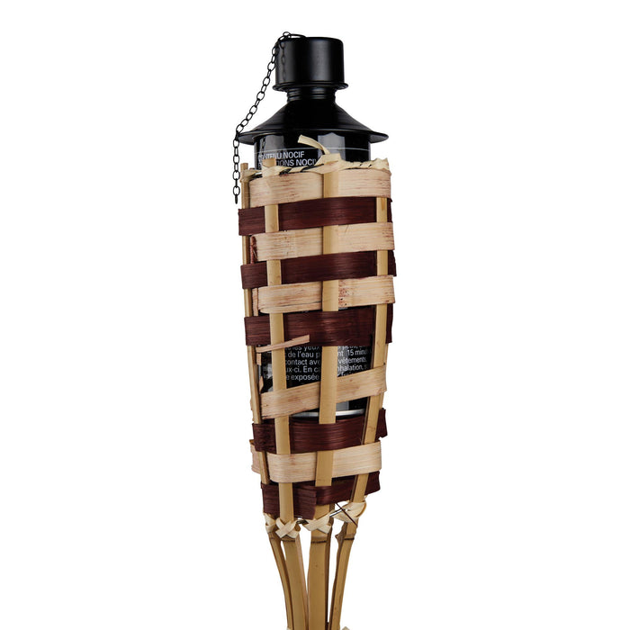Brown Bamboo Tiki Torch