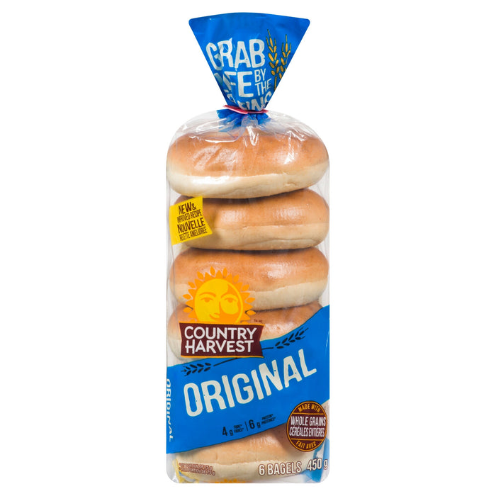 Bagels Country Harvest originaux, emb. de 6 - 450 g