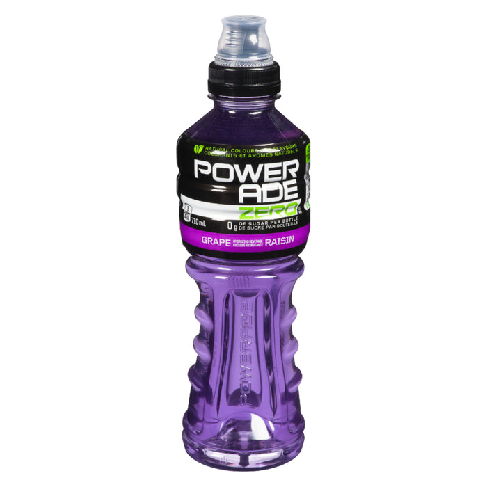Boisson hydratante à saveur de raisin Powerade Zero – 710 ml