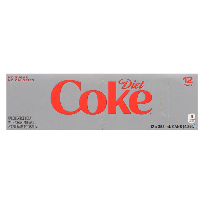 Diet Coke Calorie-Free Cola, 12-Pack, 355-ml