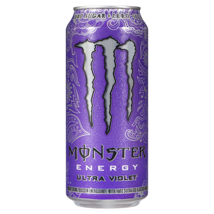Monster Energy Boisson énergisante Ultra Violet, 473 ml