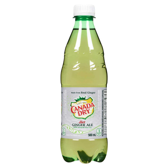 Canada Dry Sugar-Free Diet Ginger Ale, 500-ml