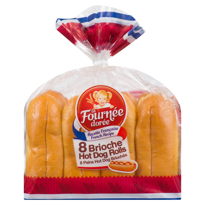 La Fournée Dorée Brioche Hot Dog Buns 8pk. - 385g
