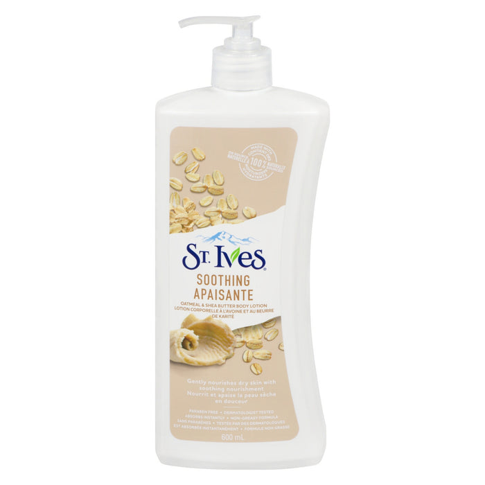 St. Ives Lotion Corporelle à l'Avoine et au Beurre de Karité, 600 ml