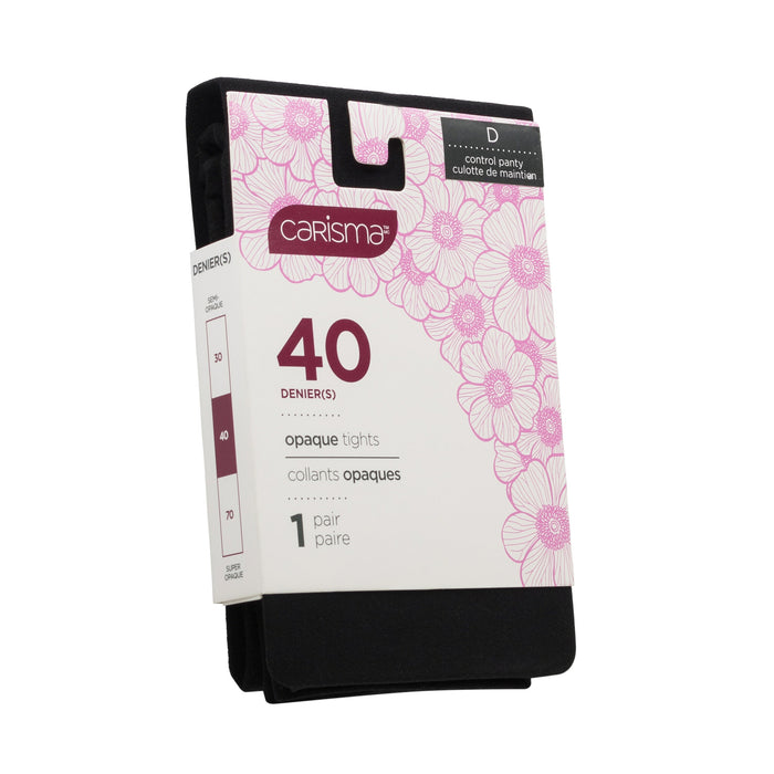 Carisma Women's 40 Denier Opaque Tights, Black